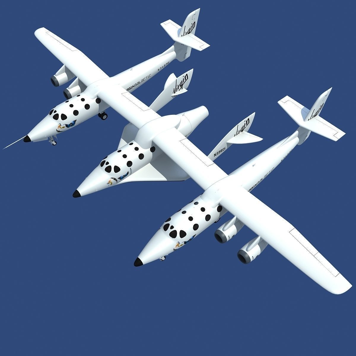 SciFi SpaceShips 3D Models 3D Model Collection_3