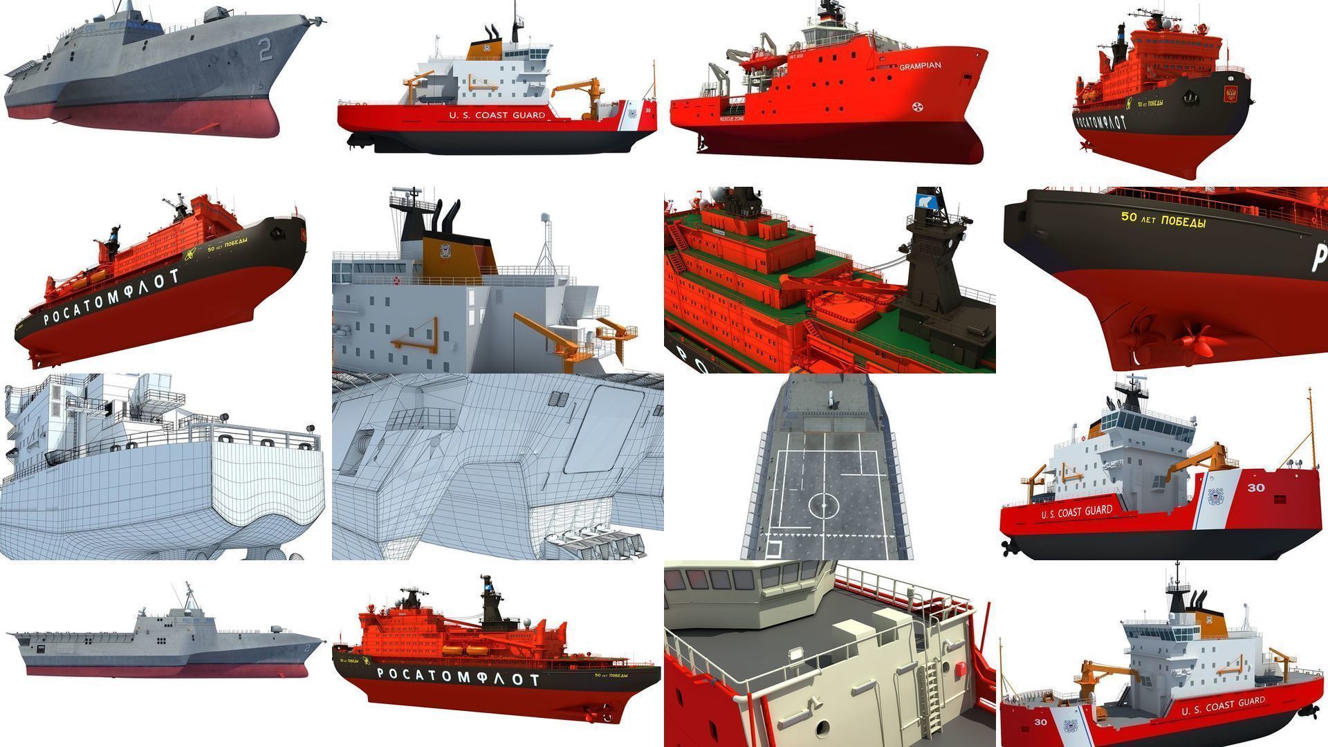 Ship Collection 3D Models _1