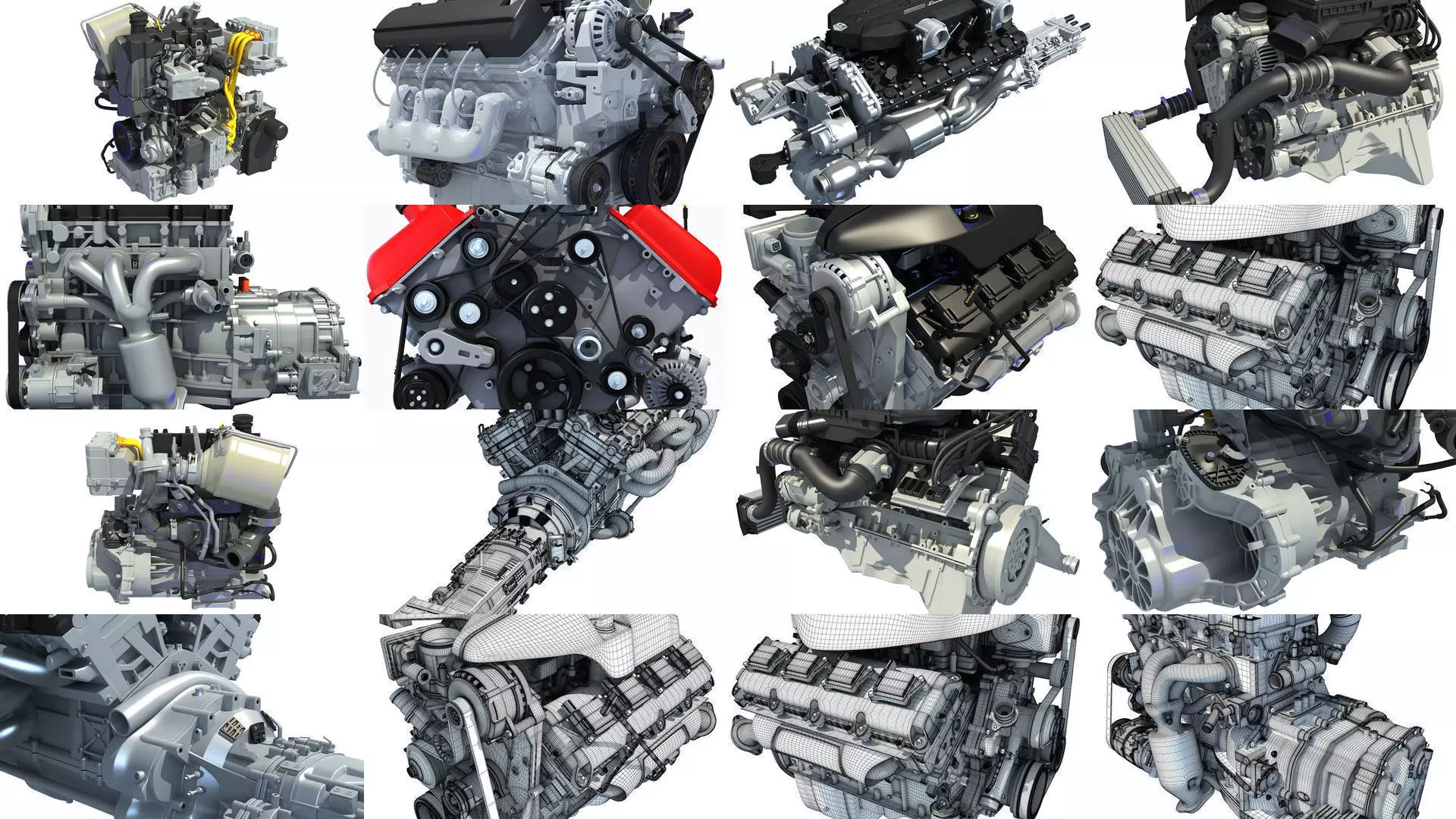 Car Engine 3D Models 3D Model Collection_0