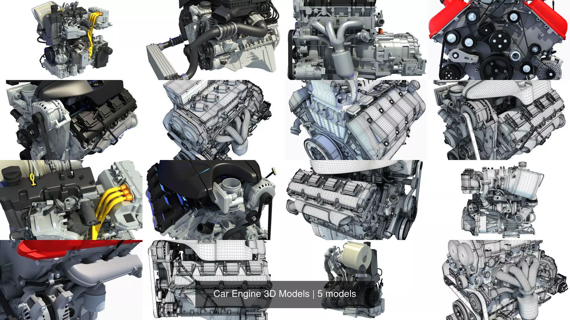 Car Engine 3D Models 3D Model Collection_1
