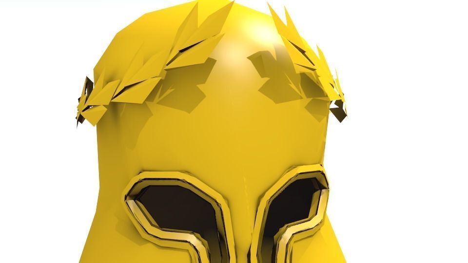 THE GOLD HELMET OF ATHENS Low-poly 3D model_7