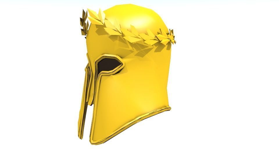 THE GOLD HELMET OF ATHENS Low-poly 3D model_5