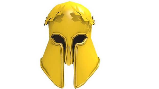 THE GOLD HELMET OF ATHENS Low-poly 3D model