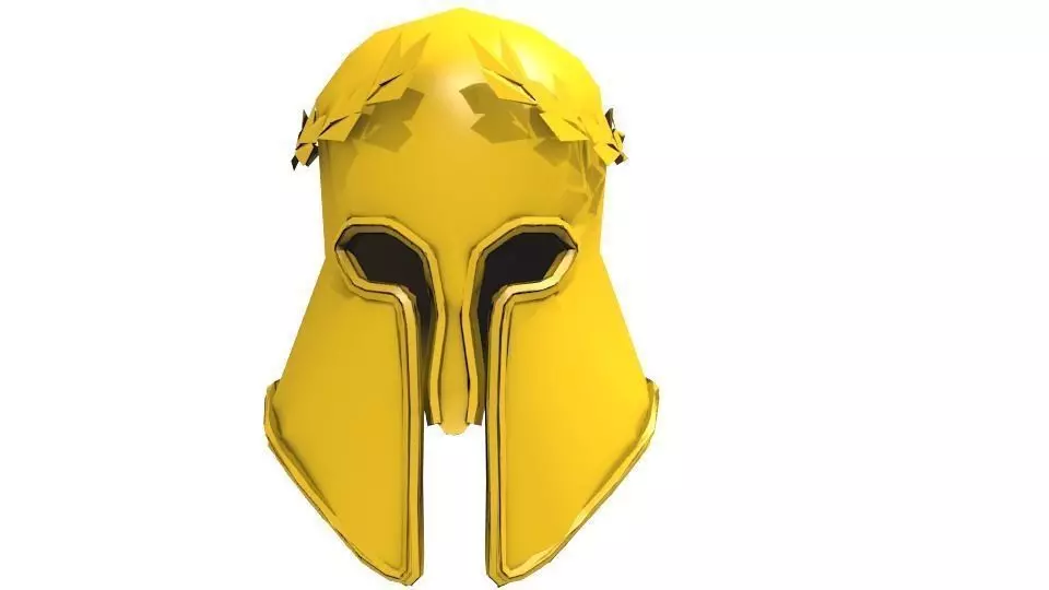 THE GOLD HELMET OF ATHENS Low-poly 3D model_0