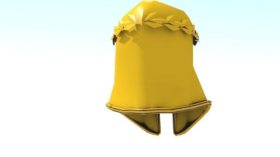 THE GOLD HELMET OF ATHENS Low-poly 3D model_6