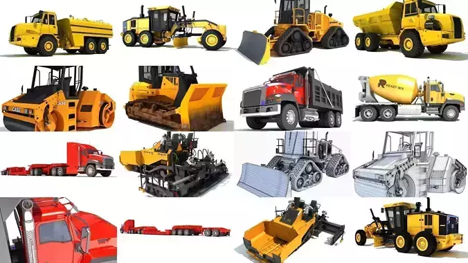 Roadworks Collection 3D Models 