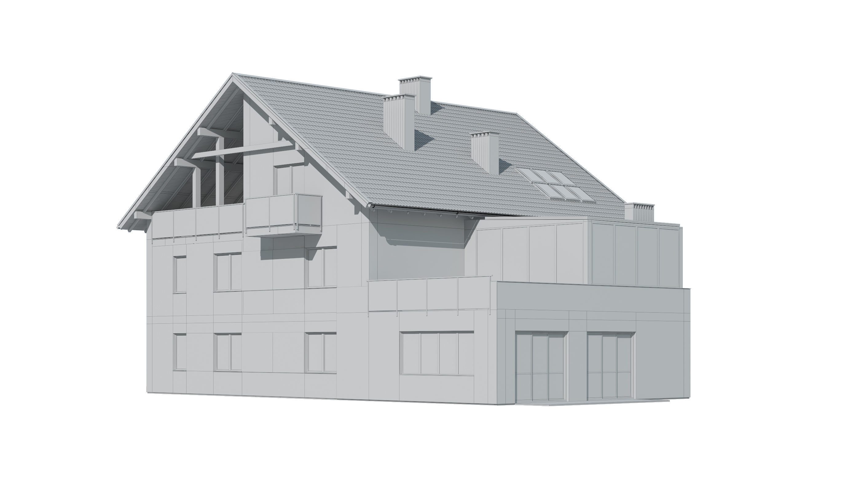 Cottage 042 3D model_7