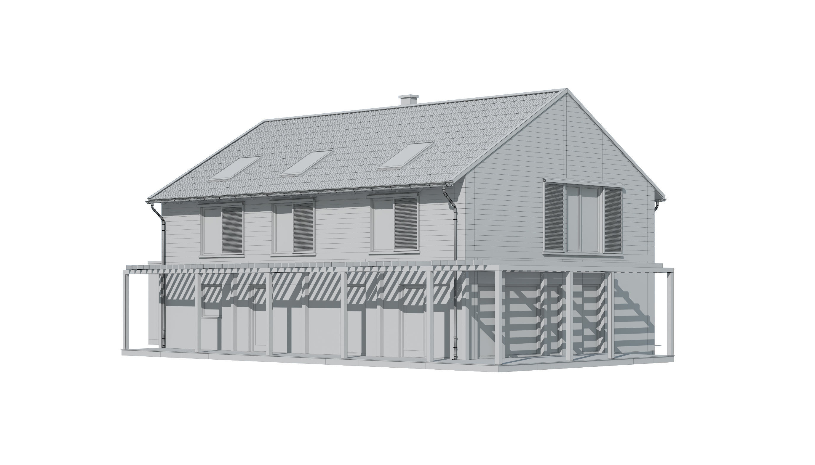 Cottage 039 3D model_7