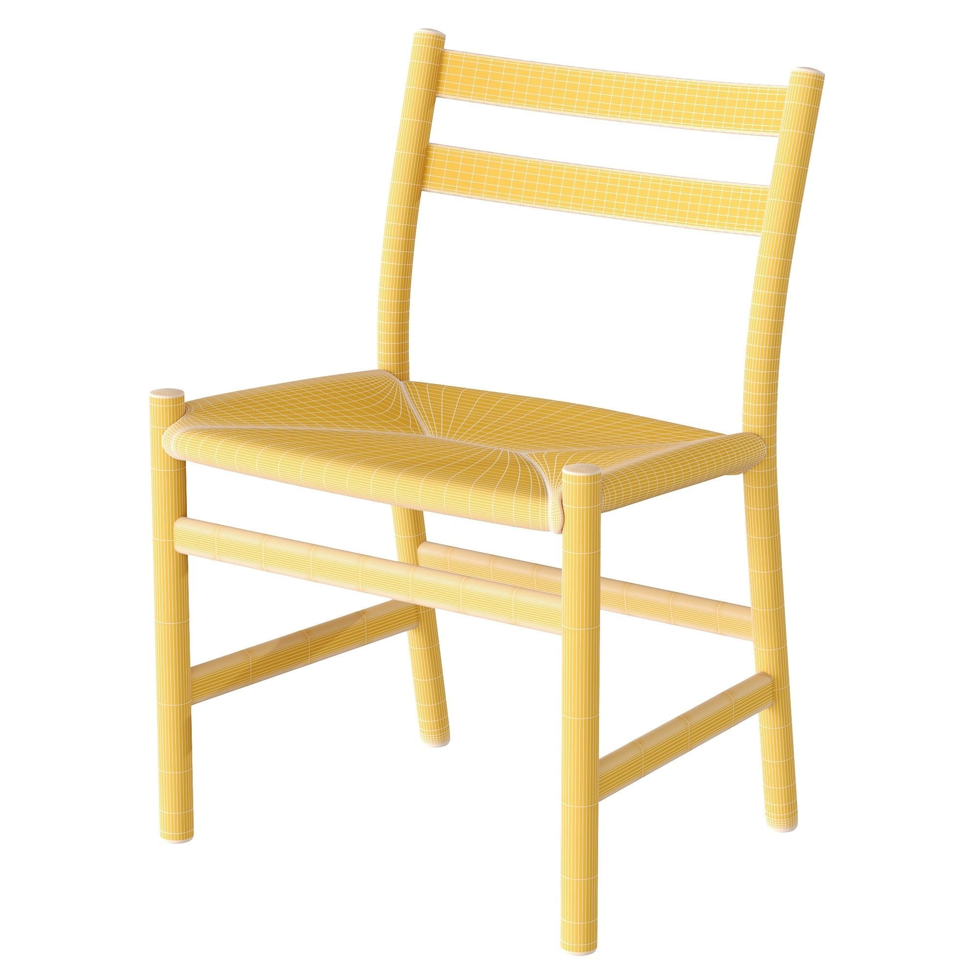 Carl Hansen SH900 and CH47 Dining Set 3D model_6