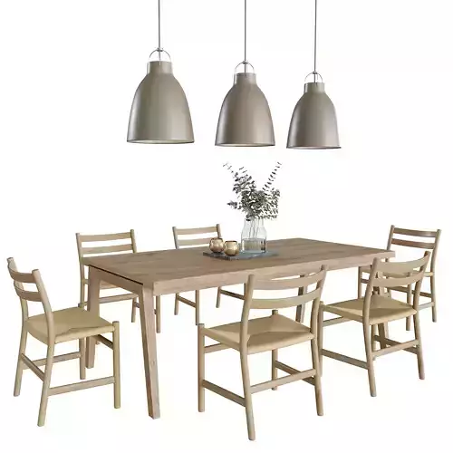 Carl Hansen SH900 and CH47 Dining Set