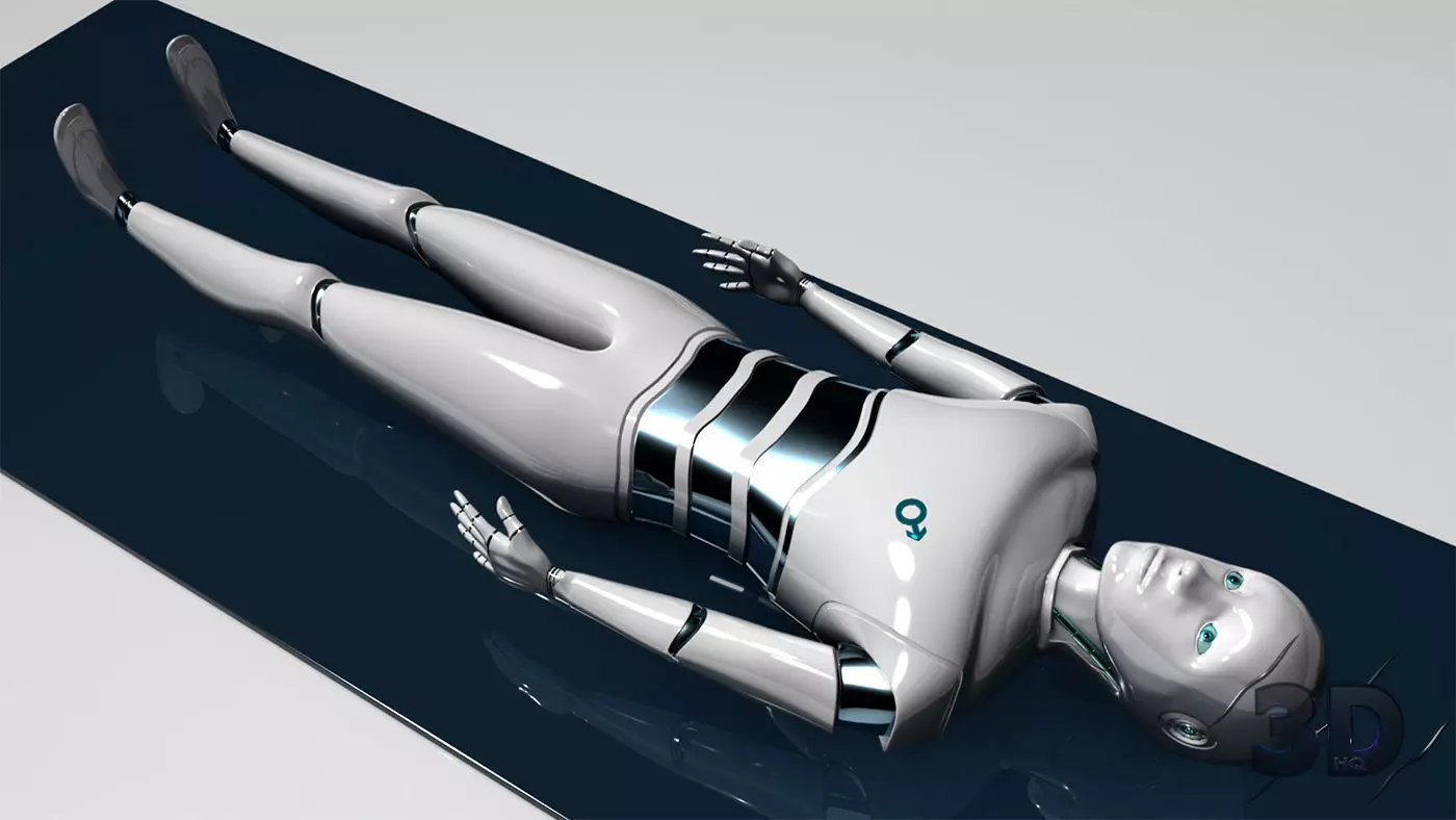 Robot humanoid 3D model