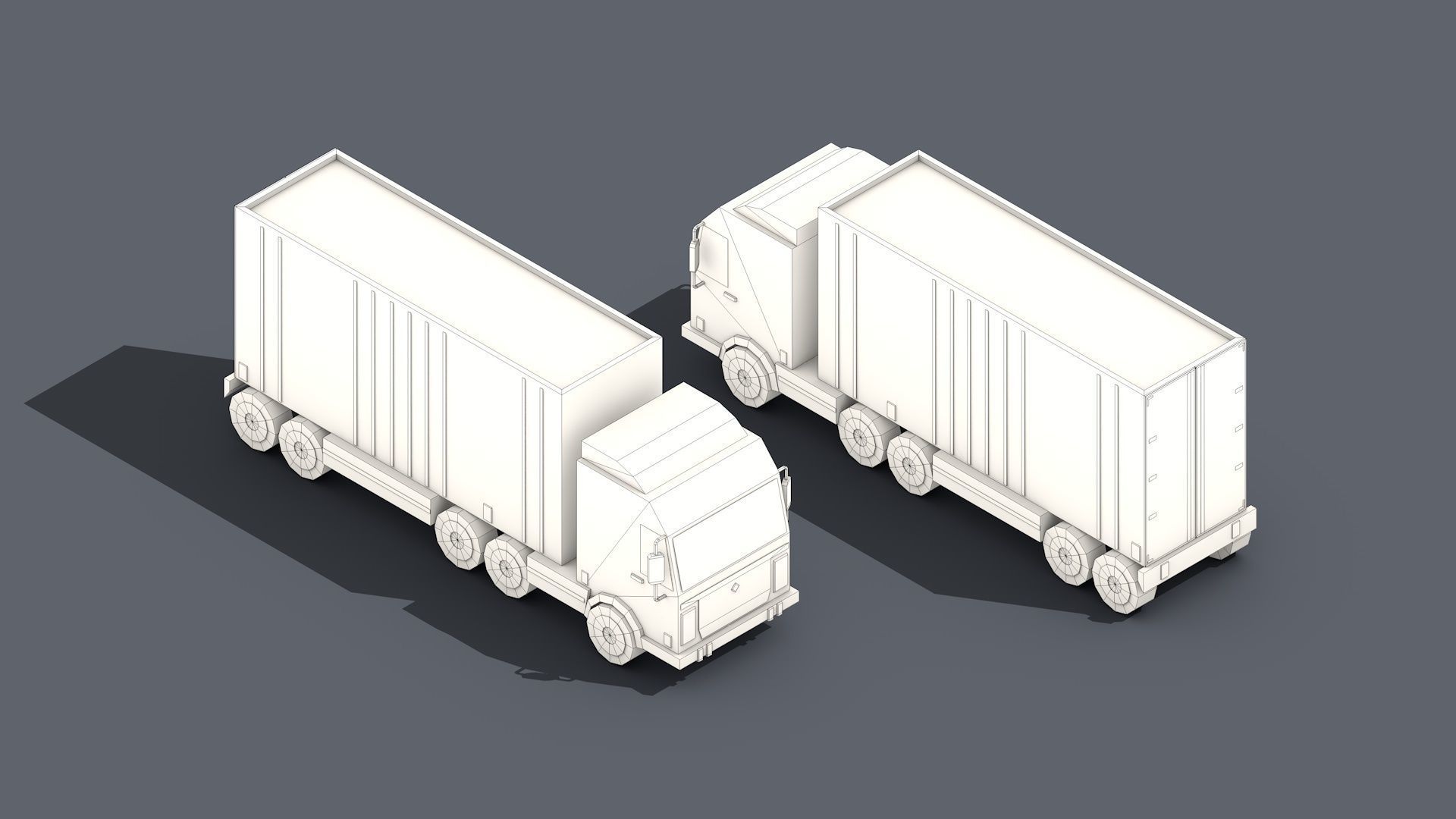 Low Poly Warehouse Logistics Isometric Low-poly 3D model_24