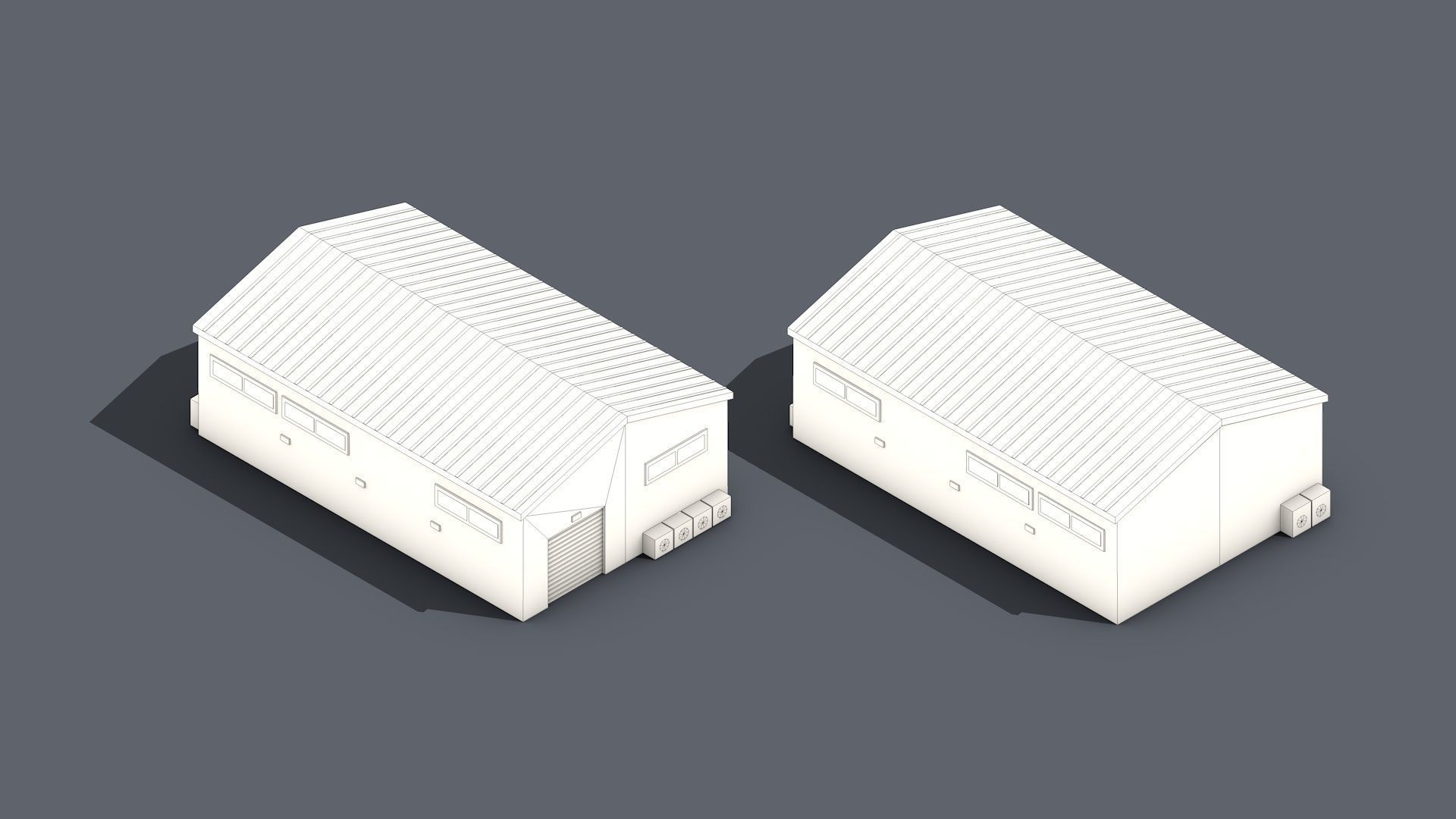 Low Poly Warehouse Logistics Isometric Low-poly 3D model_18