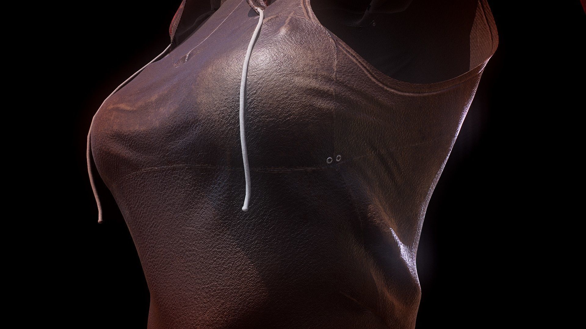 Dress 1 Low-poly 3D model_8