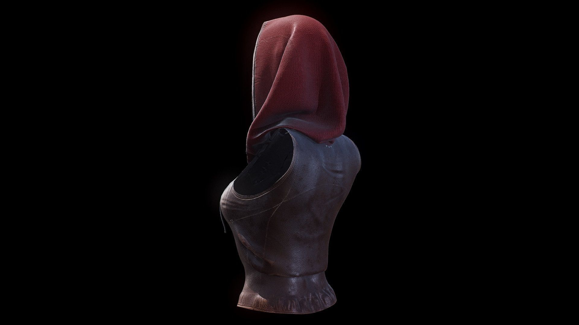 Dress 1 Low-poly 3D model_11