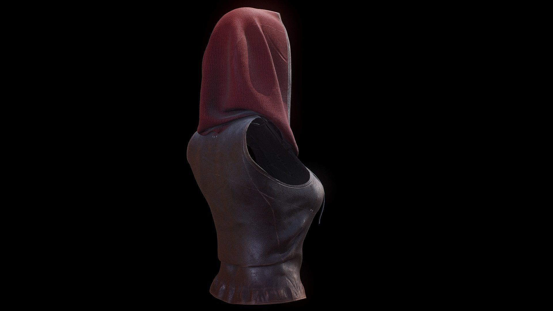 Dress 1 Low-poly 3D model_10