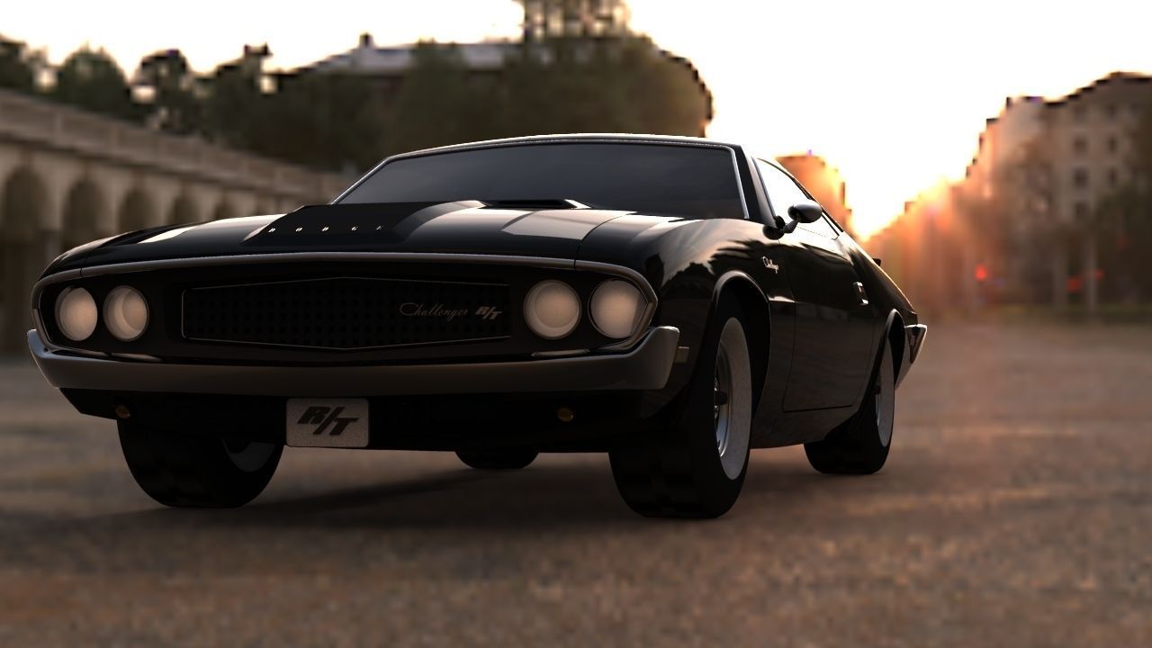 Dodge Challenger 1970 Free 3D model_3