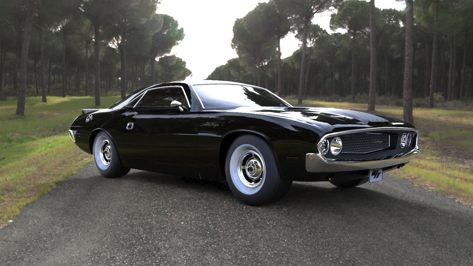 Dodge Challenger 1970 Free 3D model_9