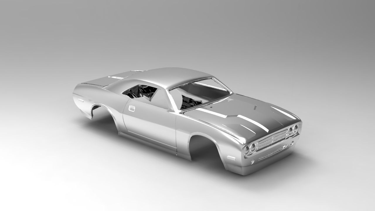 Dodge Challenger 1970 Free 3D model_6