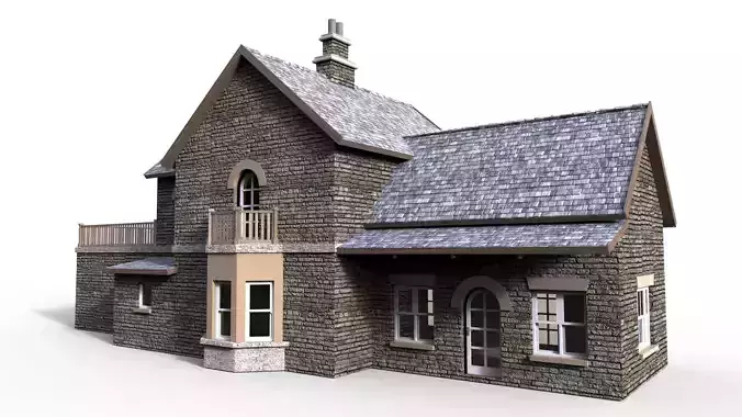 Railway station 2 3D model