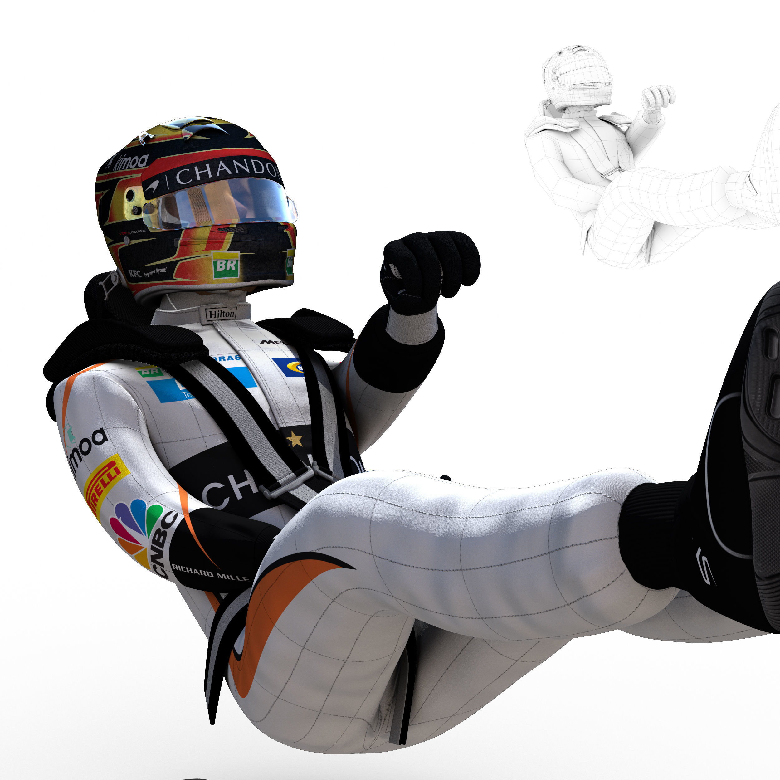 Stoffel Vandorne 2018 Low-poly 3D model_5
