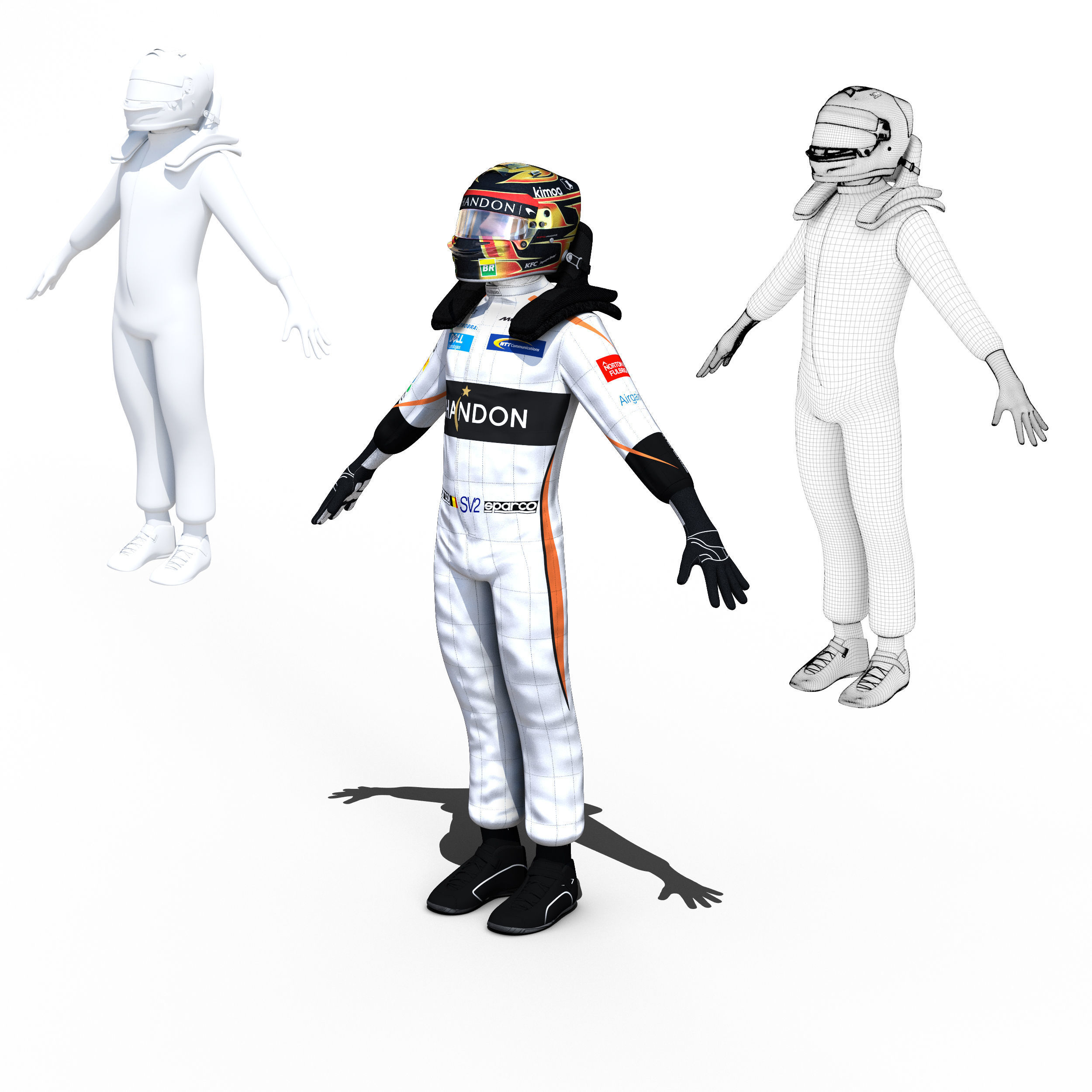 Stoffel Vandorne 2018 Low-poly 3D model_6