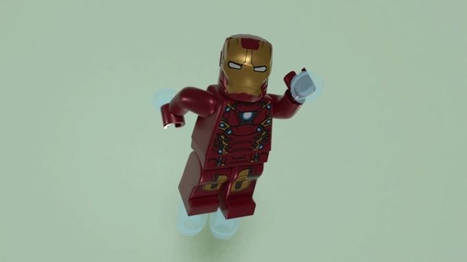 Lego Iron-man v1 Free 3D model