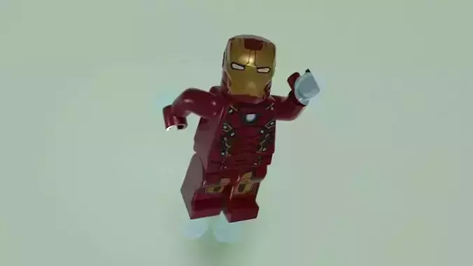Lego Iron-man v1 Free 3D model