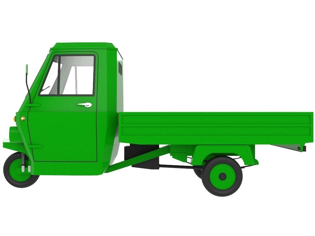 Three Wheel Pickup 3D model_1