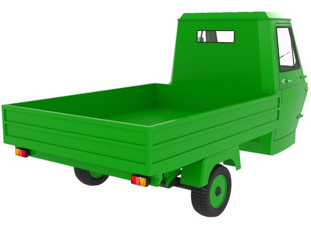 Three Wheel Pickup 3D model_5