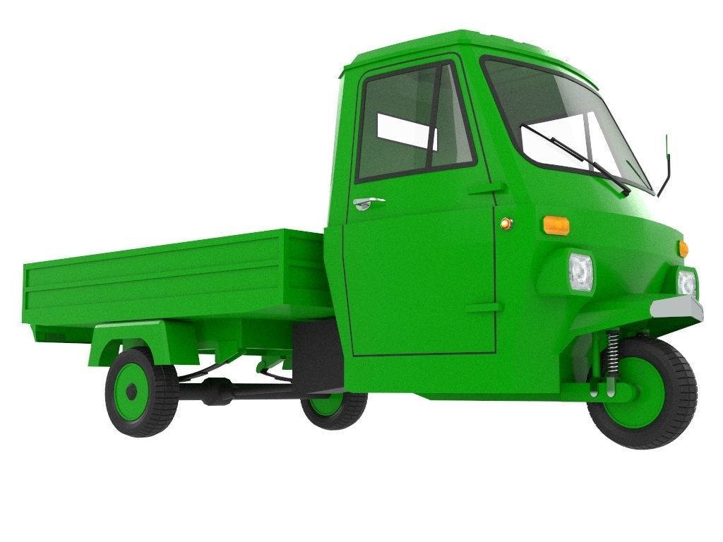 Three Wheel Pickup 3D model_7
