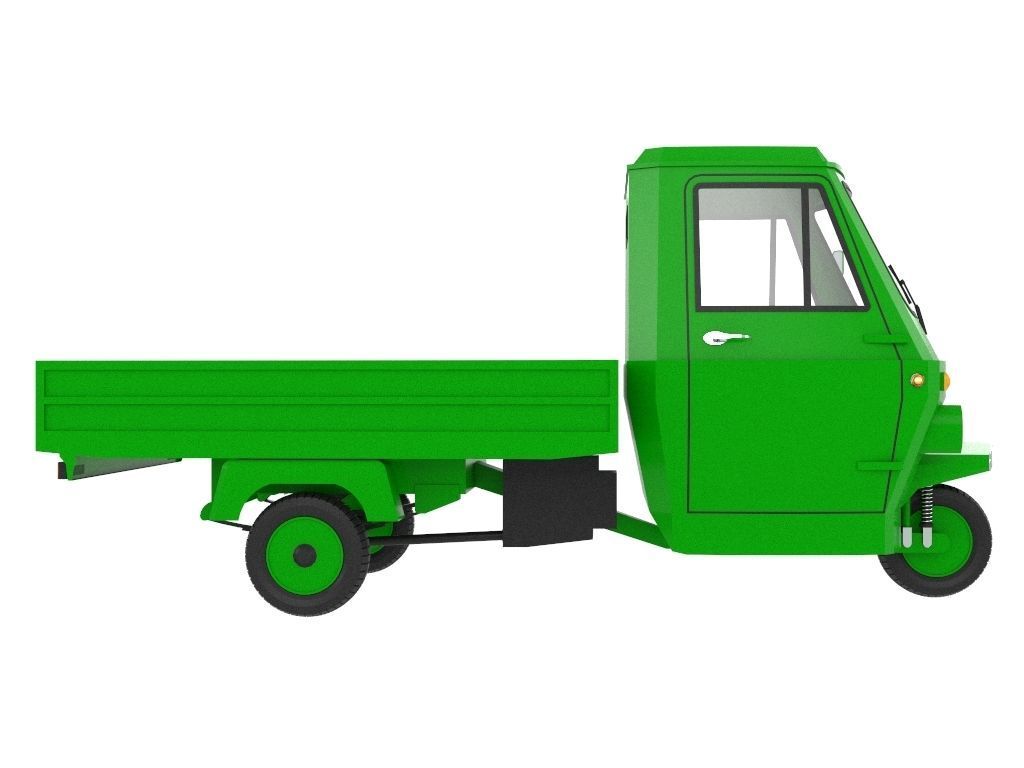 Three Wheel Pickup 3D model_6