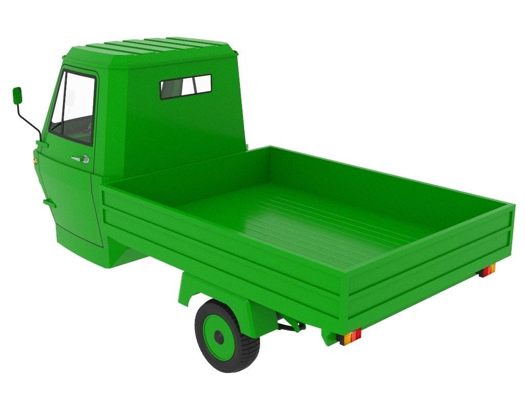 Three Wheel Pickup 3D model_2