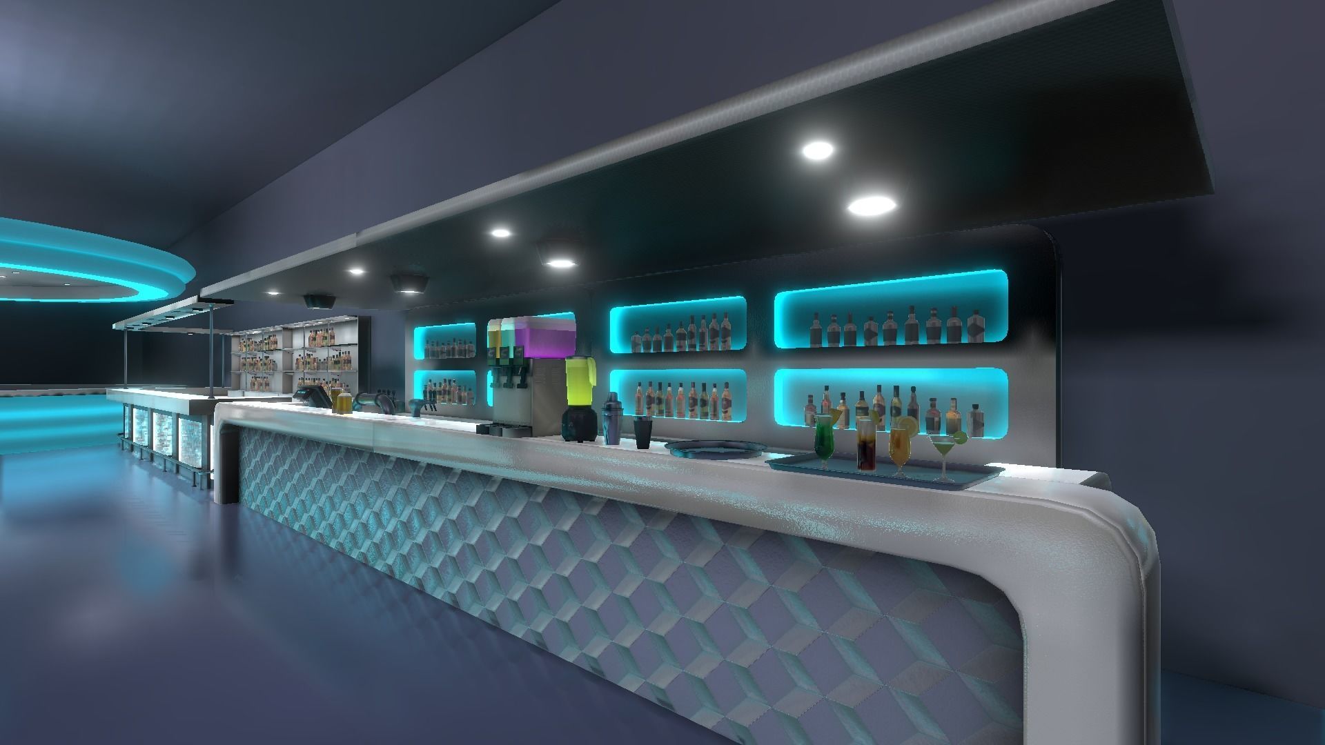 Night Club props - Unity Low-poly 3D model_9