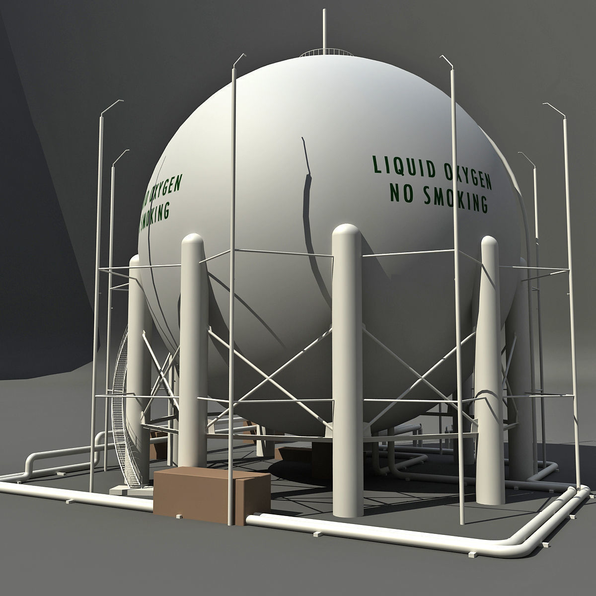 Refinery and Industrial Set 3D Model Collection_3