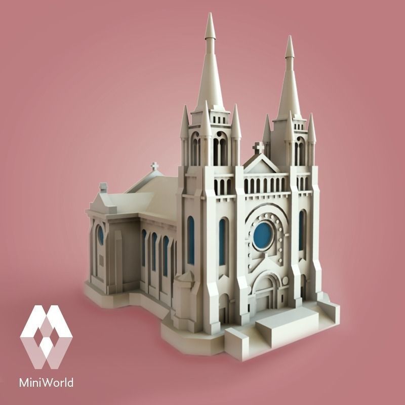Sioux Falls Cathedral - South Dakota Free 3D model_0