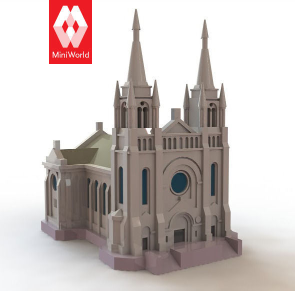 Sioux Falls Cathedral - South Dakota Free 3D model_3