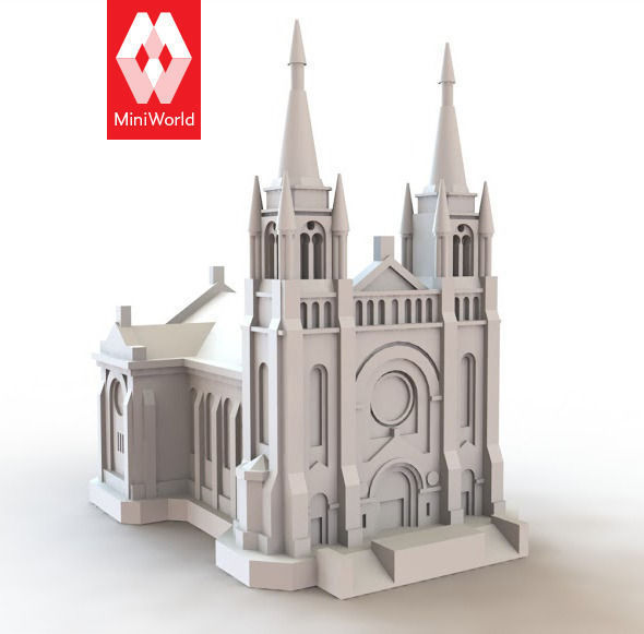 Sioux Falls Cathedral - South Dakota Free 3D model_2