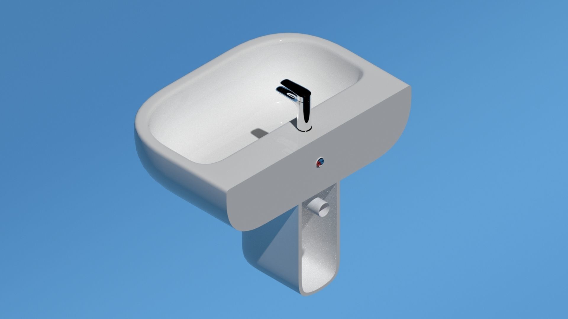 Cooke and Lewis Helena bathroom basins and mixer tap free 3D model