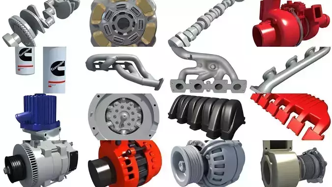 Engine Parts 3D Models 3D Model Collection