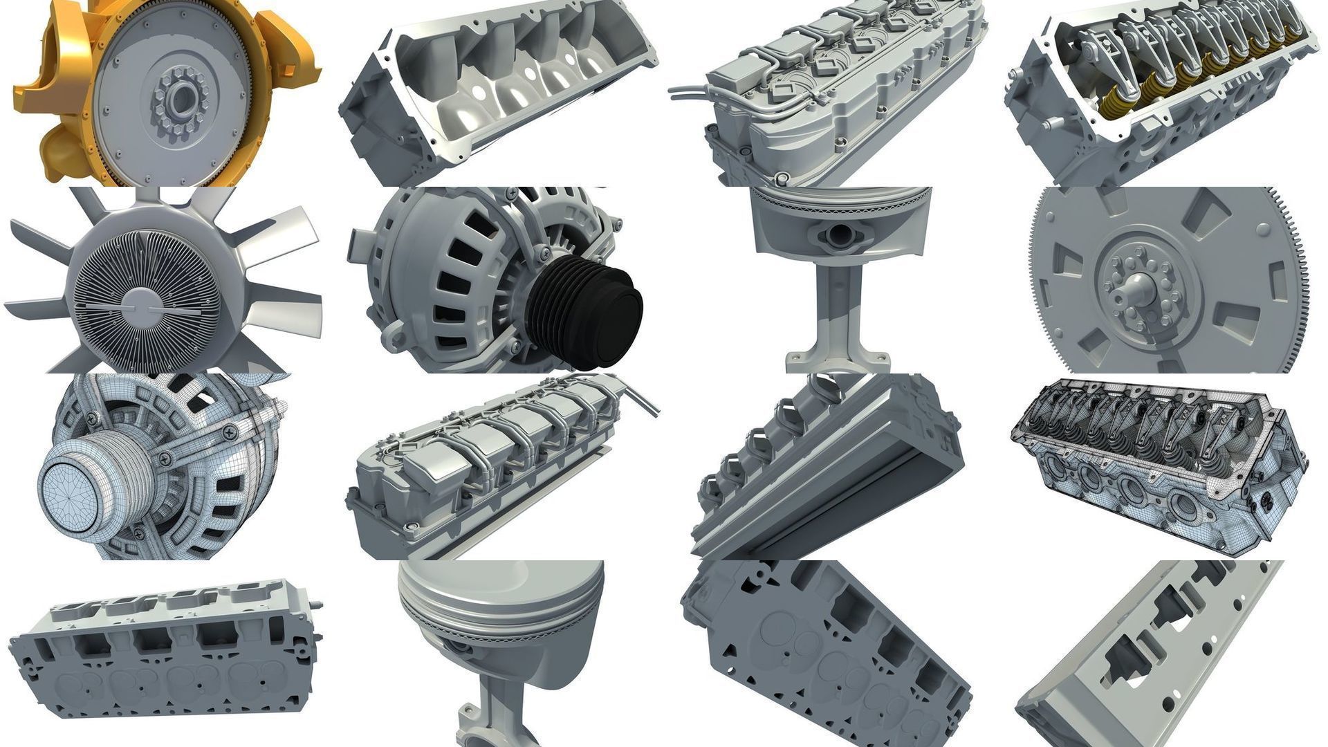 Engine Parts 3D Models 3D Model Collection_6