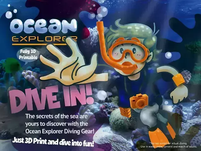 Ocean Explorer Diving toy kit Free 3D model