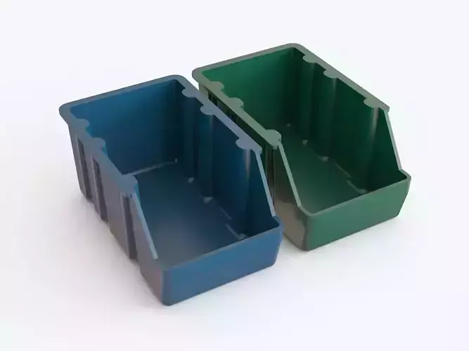 Plastic storage bin 02