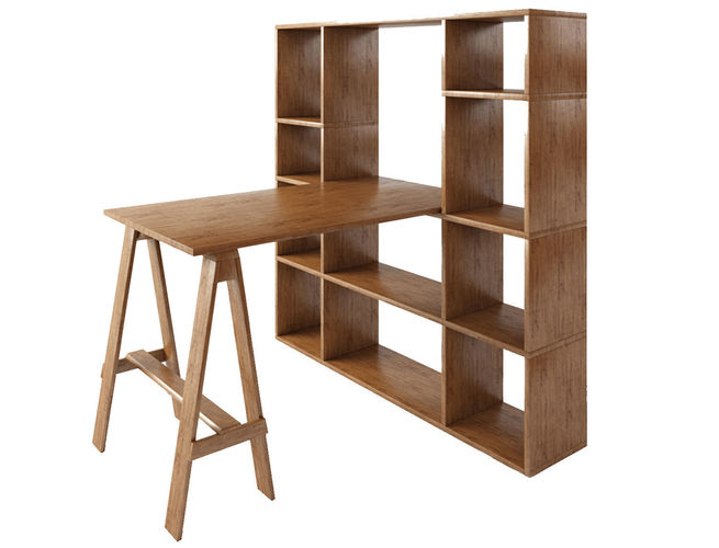 Sideboard Wood furniture model Low-poly 3D model