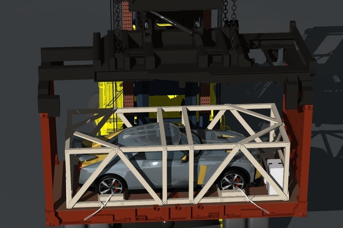 ForkLift Type General purpose Container Handler 3D model_8