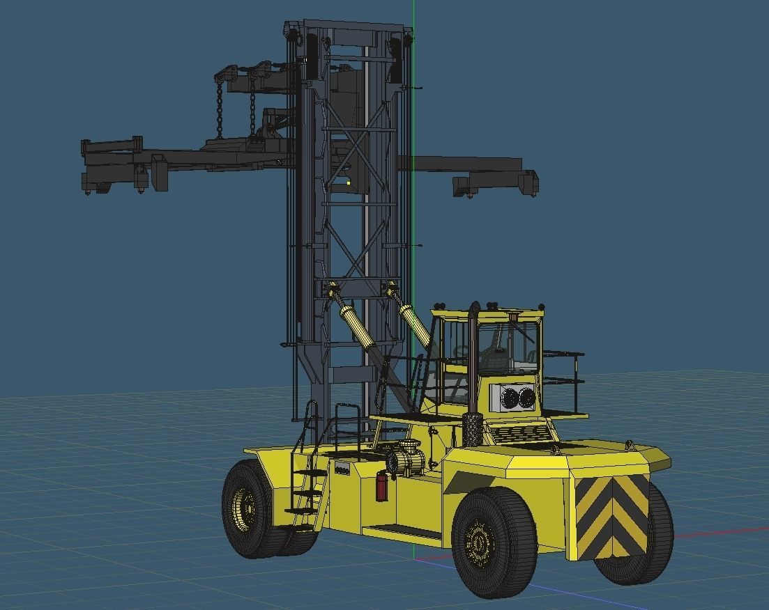 ForkLift Type General purpose Container Handler 3D model_7