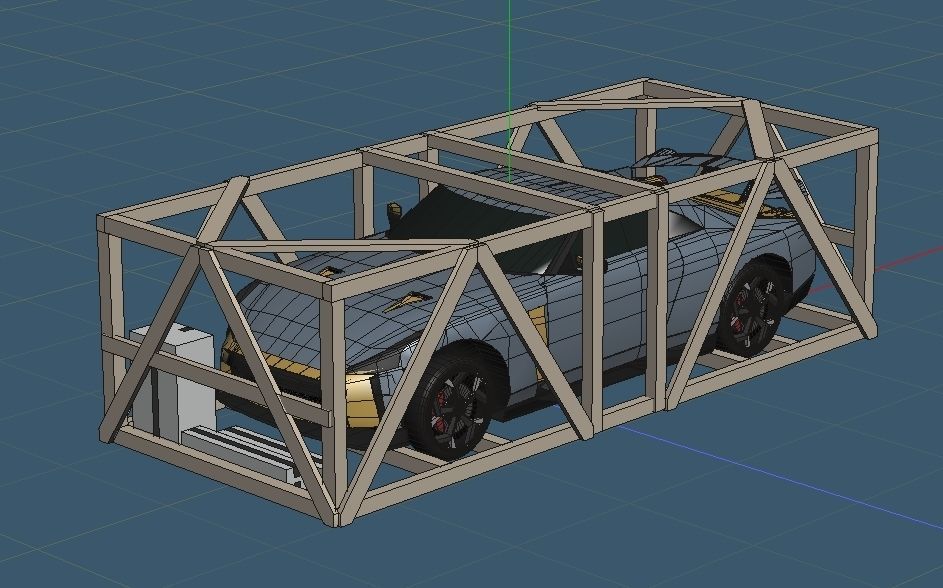 ForkLift Type General purpose Container Handler 3D model_10