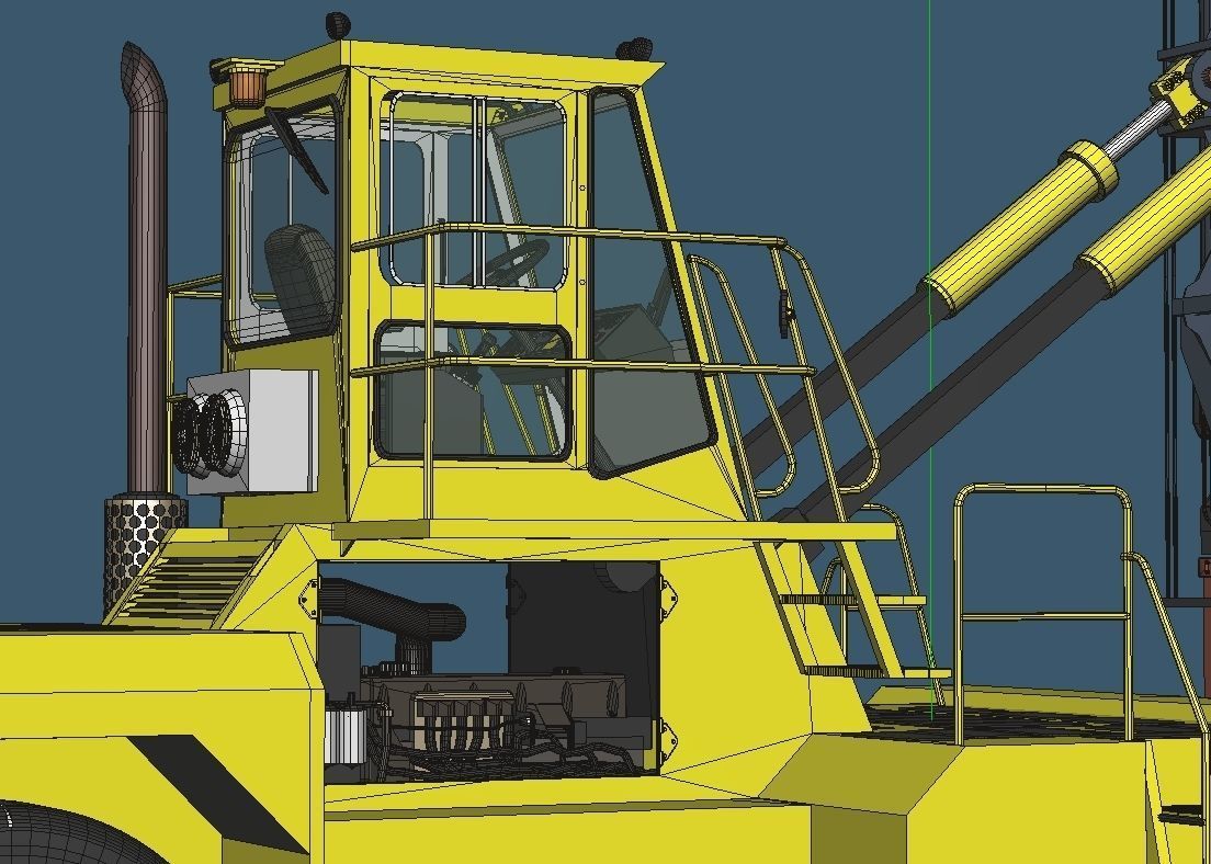 ForkLift Type General purpose Container Handler 3D model_13