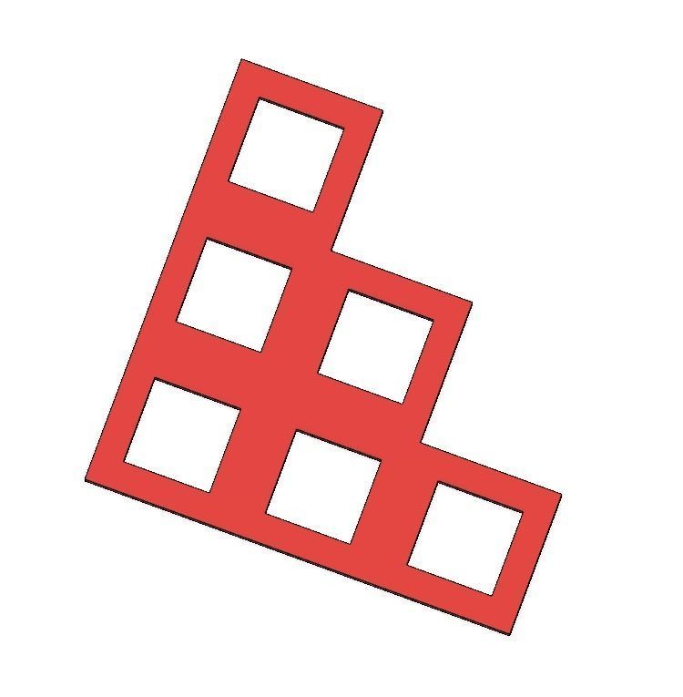 Geometric Shapes and Scribbles Coaster Set 3D print model_13