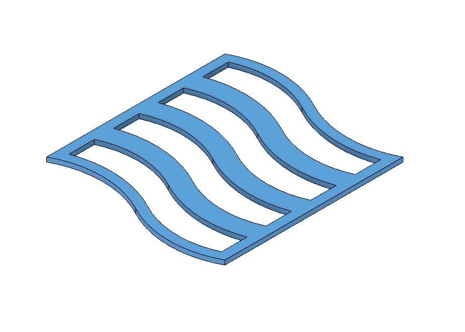 Geometric Shapes and Scribbles Coaster Set 3D print model_17